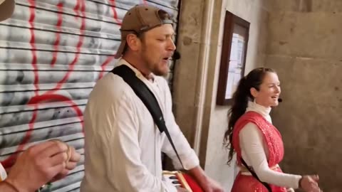Harinam Sankirtan in Barcelona, Spain May 2025