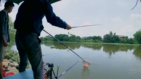 Am Ufer des Flusses Angeln pur