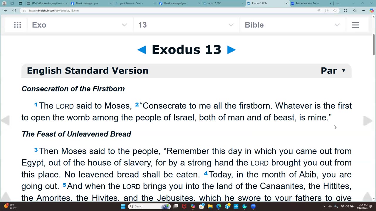 Passover Service, 2025