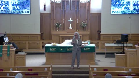 September 7, 2025. Pastor Meg Boger "Cling to the Cross", Luke 14:25-33.