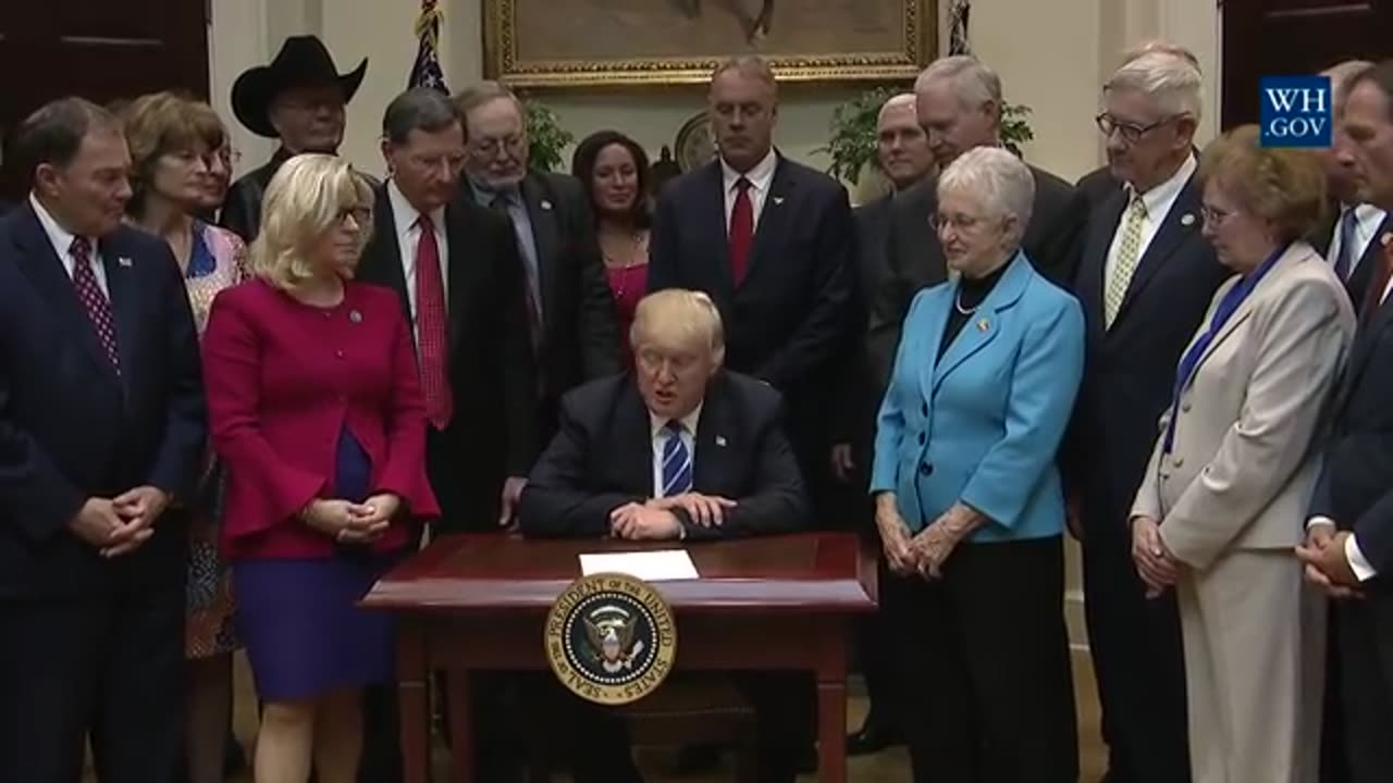 President Trump Signs House Joint Resolution 37, 44, 57 and 58