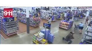 Surveillance video shows stabbing rampage inside Michigan Walmart