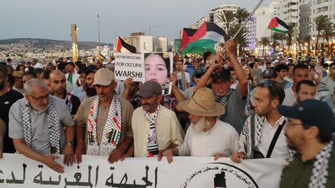 مسيرة شعبية في إطار اليوم الوطني الاحتجاجي طنجة 29 06 2025 المطبعين مشيتو خسارة