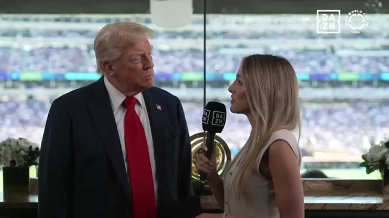 Interview: Emily Austin of DAZN Interviews Donald Trump at a FIFA Match - July 13, 2025