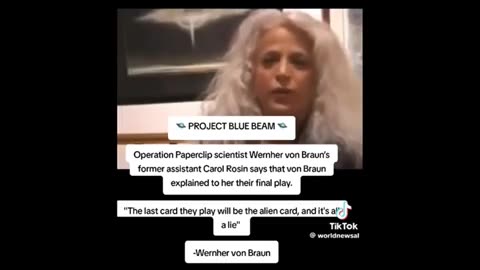 Carol Rosin and Project Blue Beam ..