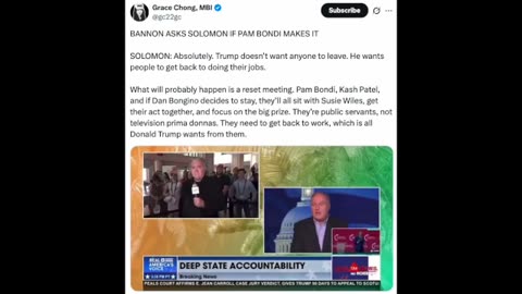 John Solomon (X) : Trump Wants Everyone On His Team, Pam, Dan and Kash
