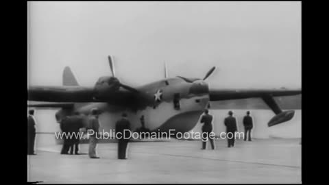 1942 Boeing sea ranger bombing plane archival newsreel