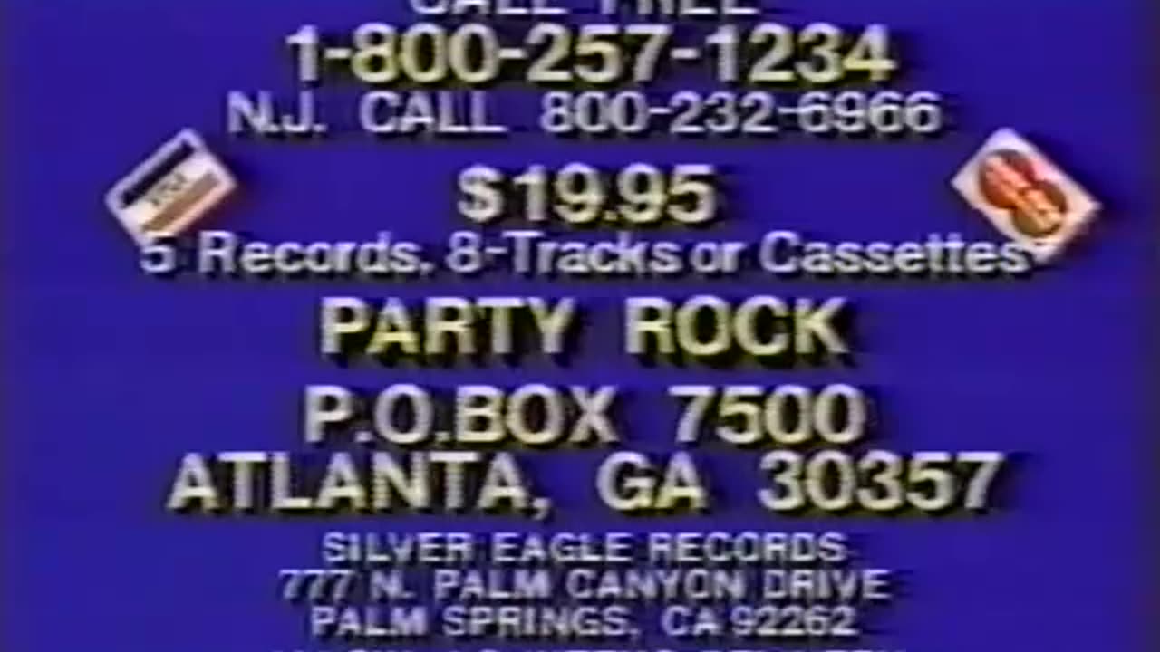 Silver Eagle Records Presents Party Rock Album Collection TV Commercial from 1982