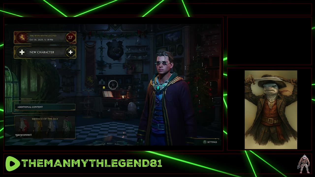 Hogwarts Legacy W TheManMythLegend sponsored by www.wickedteeskc.com