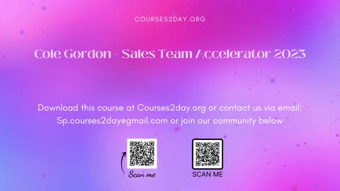 [GET] Cole Gordon – Sales Team Accelerator 2023