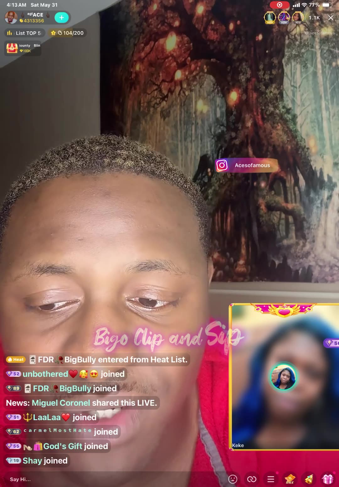 Ace gives insight on relationship w/PrettyTeeTee during n after Tinkerville 5/31/25