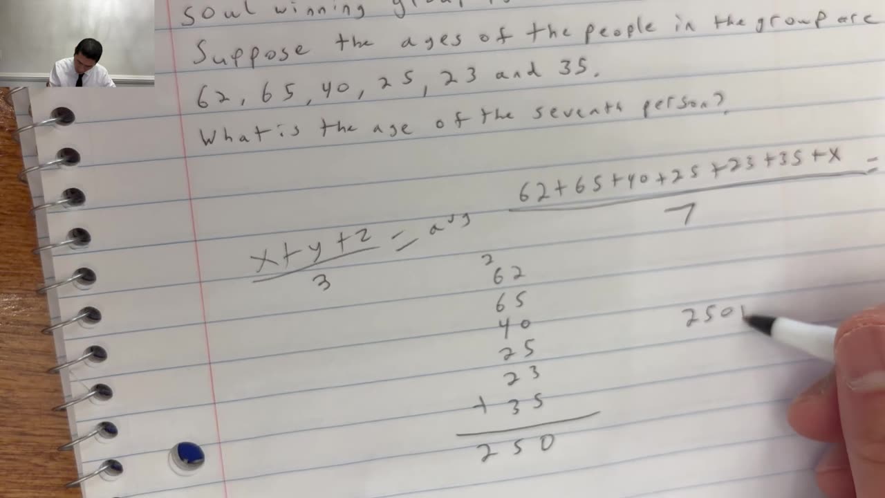 Missing Value Average Problem - How to Solve - ASVAB / ACT Test Prep