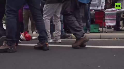 Some protesters invoked Gaddafi