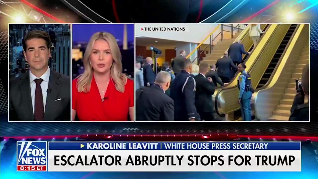 Karoline Leavitt Confirms Secret Service Investigating UN Escalator