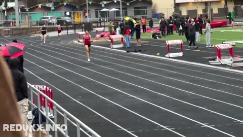 A male was just allowed to race in the Girls 400m Varsity race. Guess what happened next…..