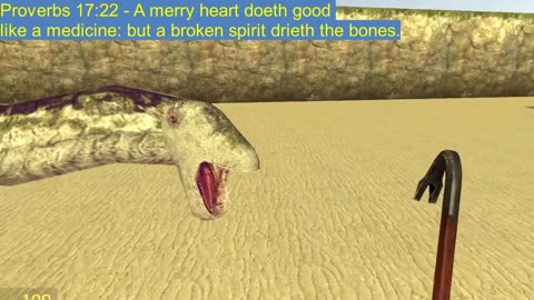 Dinosaur bible scripture on laughing KJV