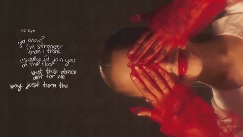 Ariana Grande - bye (lyric visualizer)