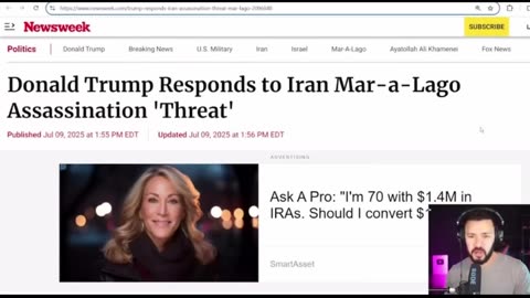 Breaking- Iran just threatened to assassinate Trump at Maralago