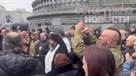Funeral of a Russian Neo-Nazi Commander Killed During Airstrike in Crimea