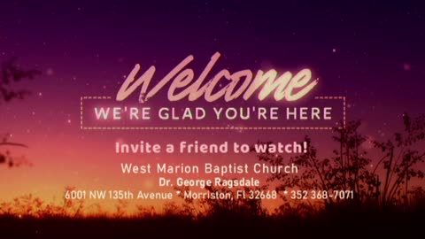 Wednesdays In The Word, October 22, 2025 @ 7:20 PM with Pastor George Ragsdale