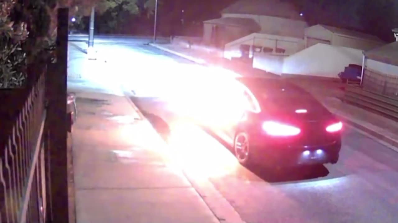 Would-be arsonists set themselves on fire inside their own getaway vehicle.