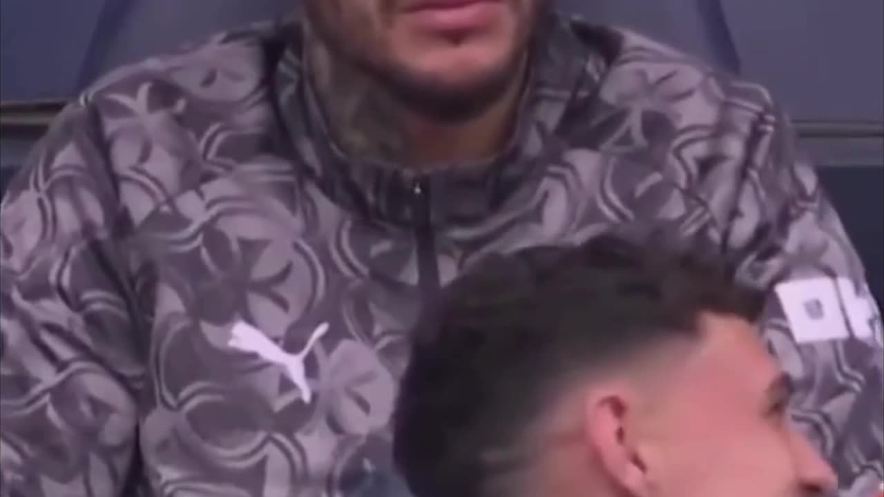 Phil Foden as he laughed at HIS OWN TEAMS