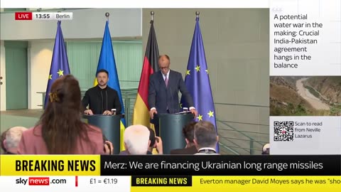German Chancellor Friedrich Merz stated during Zelensky's visit to Berlin that Germany will finance Ukrainian-made long-range missiles. EVERYTHING IS APART OF THE DEPOPULATION PSYCHO JEW STRATEGY