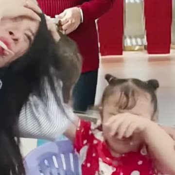 "Baby Cries After Her Ice Cream Gets Eaten in One Bite!"
