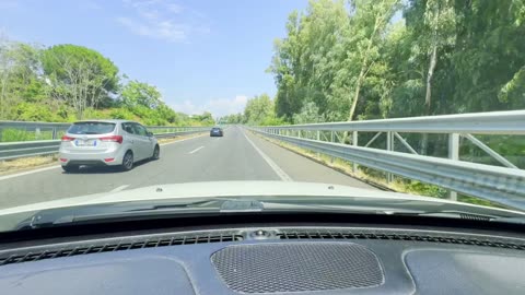 Highway A18 Drive – Catania to Messina, Sicily Italy – August 17, 2025