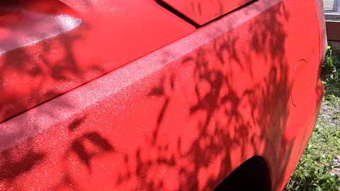 1st coat of apple red gloss finished