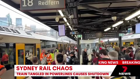 Sydney train network crippled after power outage leaves commuters stranded 7NEWS