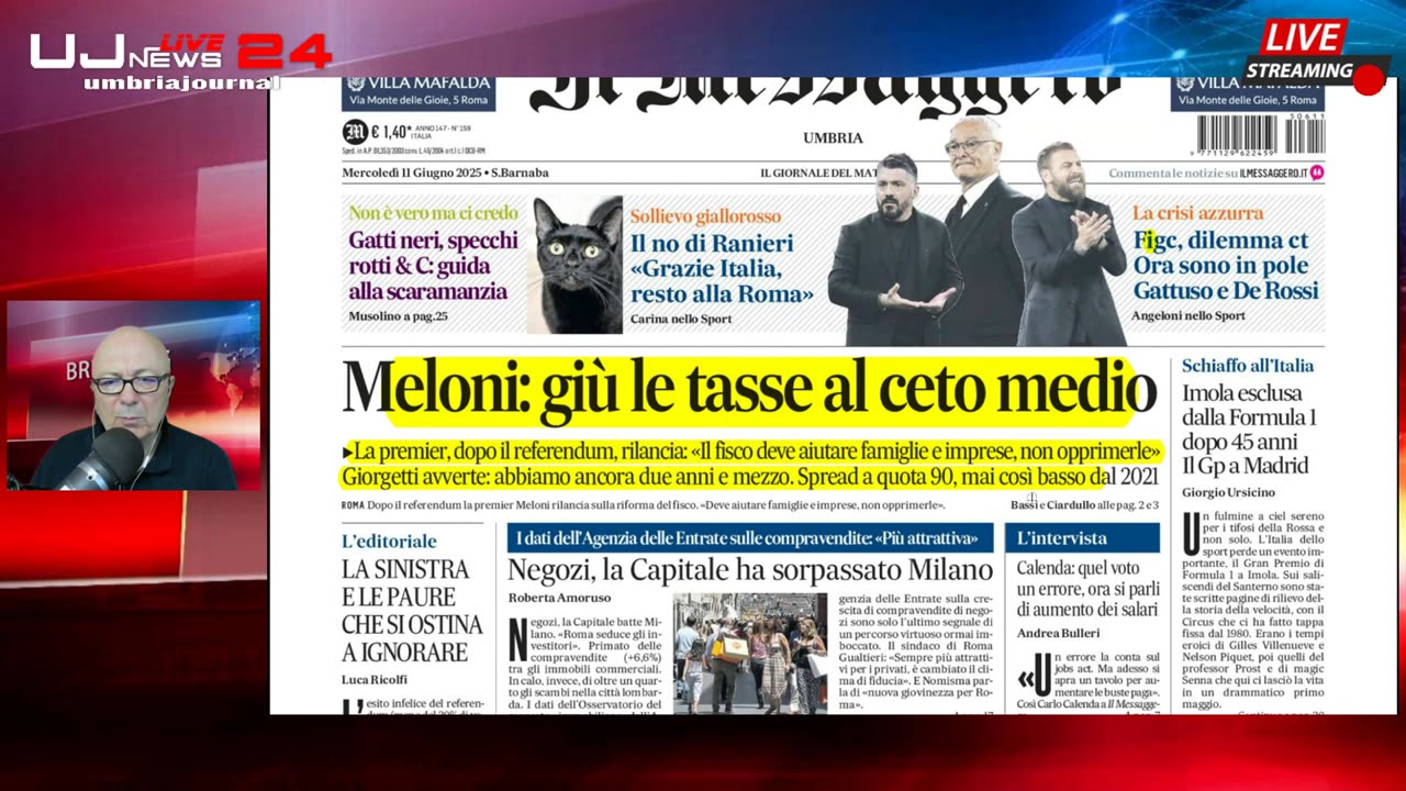 La rassegna stampa dell'11 giugno 2025