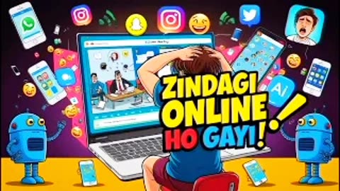 Zindagi Online Ho Gayi • Social Media Song • #socialmedia #song #aisongs