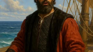 Vasco da Gama tells his story of being the first to sail around the Cape of Good Hope and reach Indi