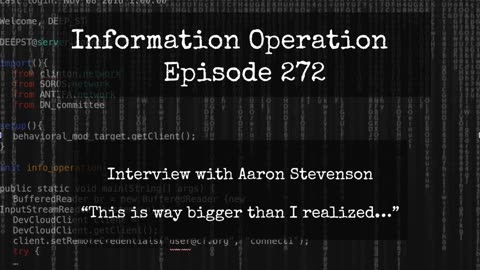 IO Episode 272 - Aaron Stevenson - DHS Child Trafficking Whistleblower 3/20/25