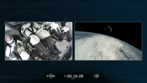 Dragon has separated from Falcon 9’s second stage
