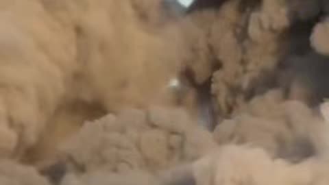 Moment Israeli warplanes targeted a residential area in al-Bureij Camp