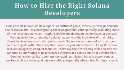 Build on the Fastest Blockchain - Hire Solana Developers Who Scale