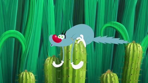 Don't Touch the Cactus! 😂 Oggy and Cockroach Funny Hindi Anime Cartoons | Comedy Clips