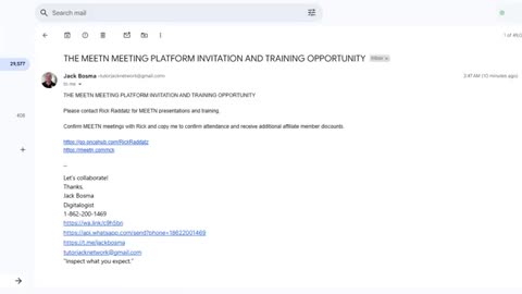 THE MEETN MEETING PLATFORM INVITATION AND TRAINING OPPORTUNITY