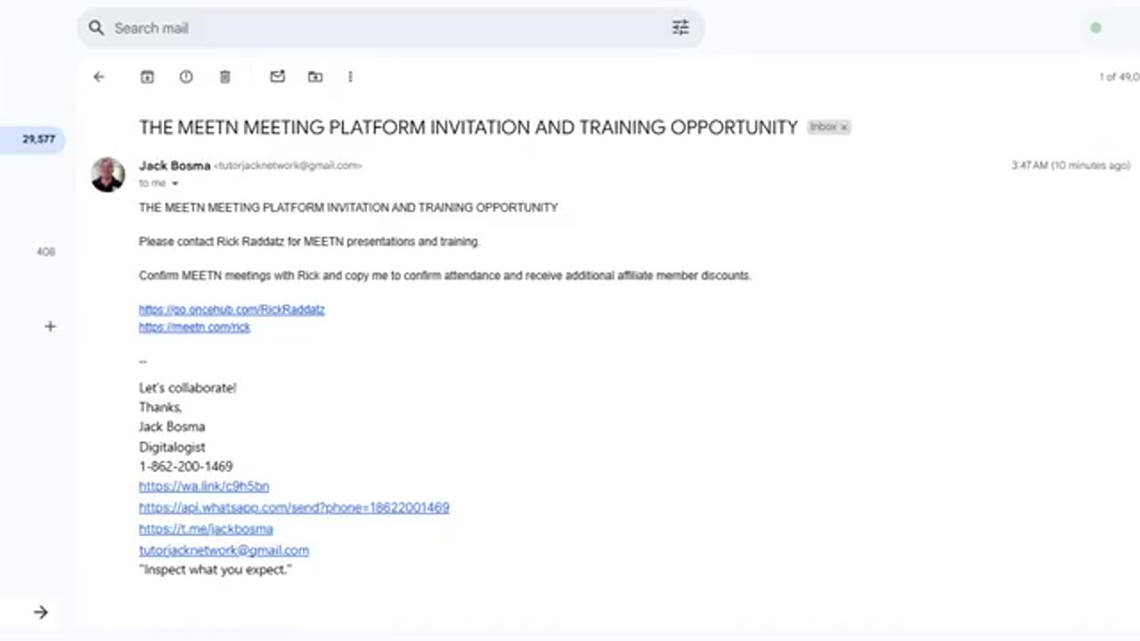 THE MEETN MEETING PLATFORM INVITATION AND TRAINING OPPORTUNITY