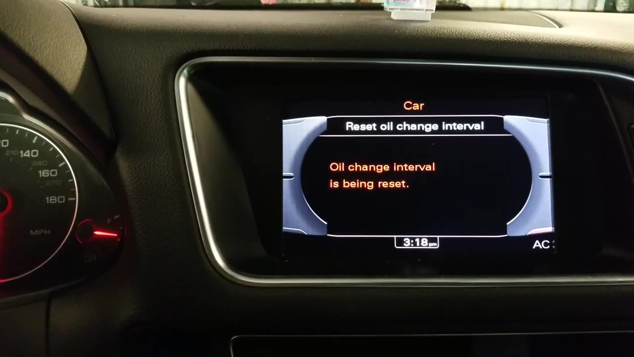 Reset oil light 2012 Audi Q5