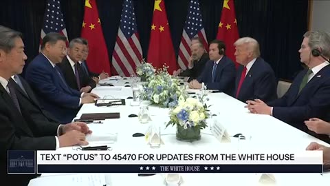 President Trump meets China's President Xi Meeting