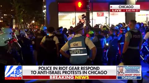 AUGUST 20 2024 Confrontation breaks out outside the DNC