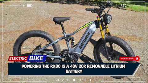 BURCHDA RX80 Electric Bike 1000W Motor 48V 20AH Battery 26 All-Terrain Fat Tires Electric Bike
