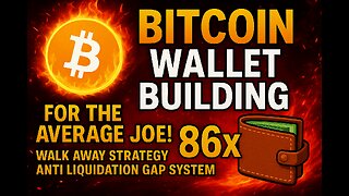🔥Bitcoin Wallet Building For The Average Joe! Walk Away Strategy Anti Liquidation Gap System 86x