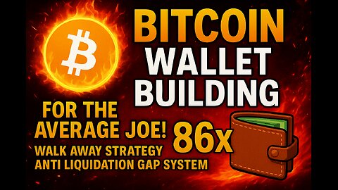 🔥Bitcoin Wallet Building For The Average Joe! Walk Away Strategy Anti Liquidation Gap System 86x