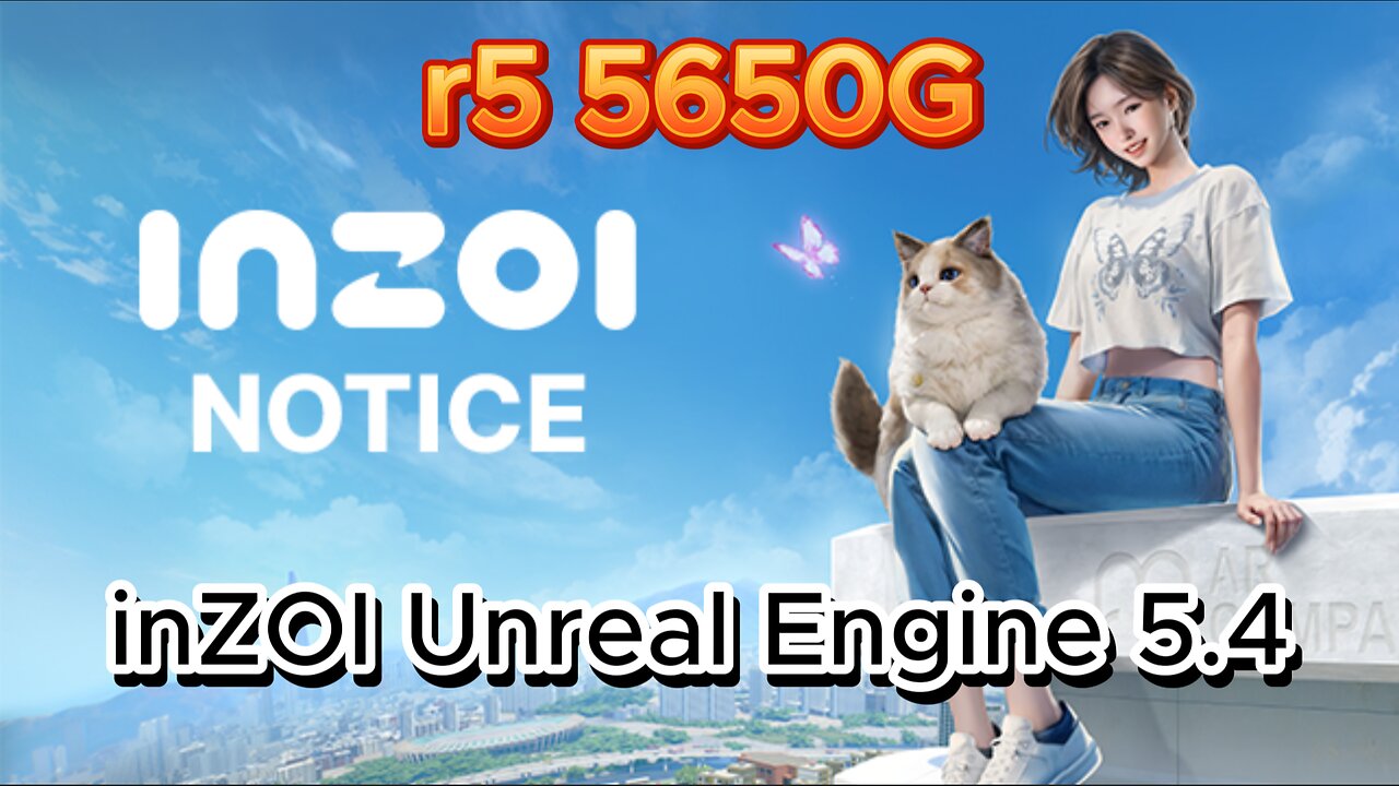 inZOI Unreal Engine 5.4 r5 5650G With graphiqes integre vg7 1080P All Settings tested + fSR fG#inzoi