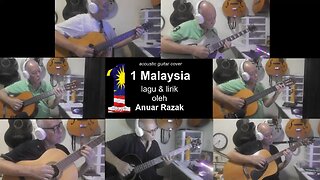 1 Malaysia acoustic guitar instrumental cover