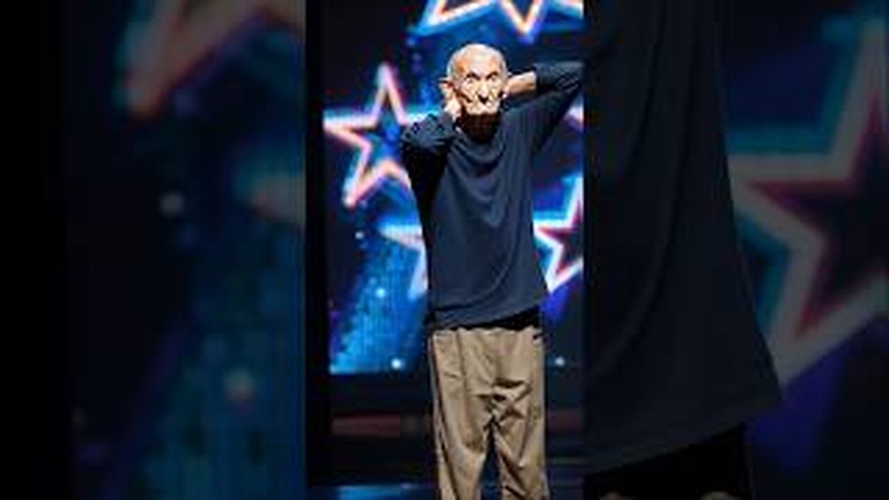 The old man who scared the audience on AGT..#americasgottalent#